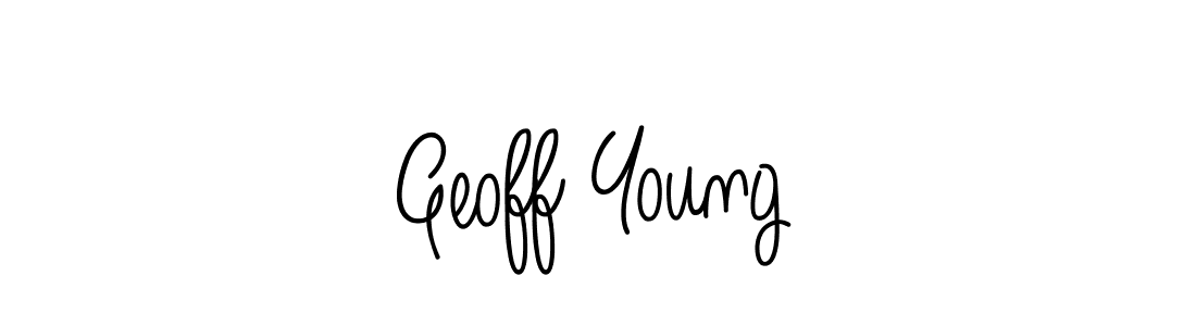 Make a beautiful signature design for name Geoff Young. With this signature (Angelique-Rose-font-FFP) style, you can create a handwritten signature for free. Geoff Young signature style 5 images and pictures png