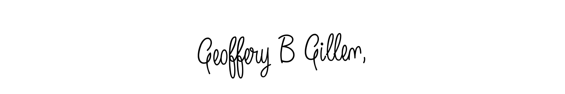 Also You can easily find your signature by using the search form. We will create Geoffery B Gillen, name handwritten signature images for you free of cost using Angelique-Rose-font-FFP sign style. Geoffery B Gillen, signature style 5 images and pictures png