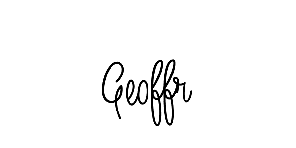 You should practise on your own different ways (Angelique-Rose-font-FFP) to write your name (Geoffr) in signature. don't let someone else do it for you. Geoffr signature style 5 images and pictures png