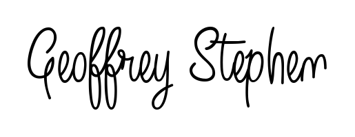 This is the best signature style for the Geoffrey Stephen name. Also you like these signature font (Angelique-Rose-font-FFP). Mix name signature. Geoffrey Stephen signature style 5 images and pictures png