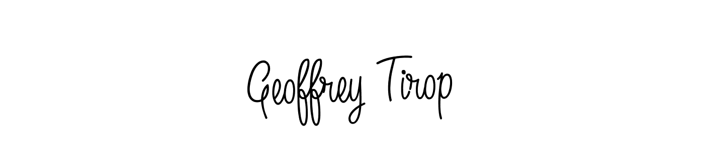 How to Draw Geoffrey Tirop signature style? Angelique-Rose-font-FFP is a latest design signature styles for name Geoffrey Tirop. Geoffrey Tirop signature style 5 images and pictures png