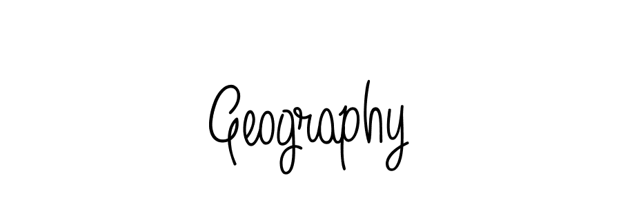 Make a beautiful signature design for name Geography. With this signature (Angelique-Rose-font-FFP) style, you can create a handwritten signature for free. Geography signature style 5 images and pictures png
