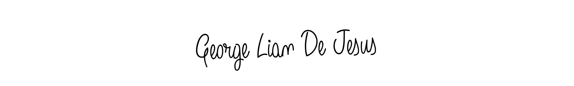 George Lian De Jesus stylish signature style. Best Handwritten Sign (Angelique-Rose-font-FFP) for my name. Handwritten Signature Collection Ideas for my name George Lian De Jesus. George Lian De Jesus signature style 5 images and pictures png