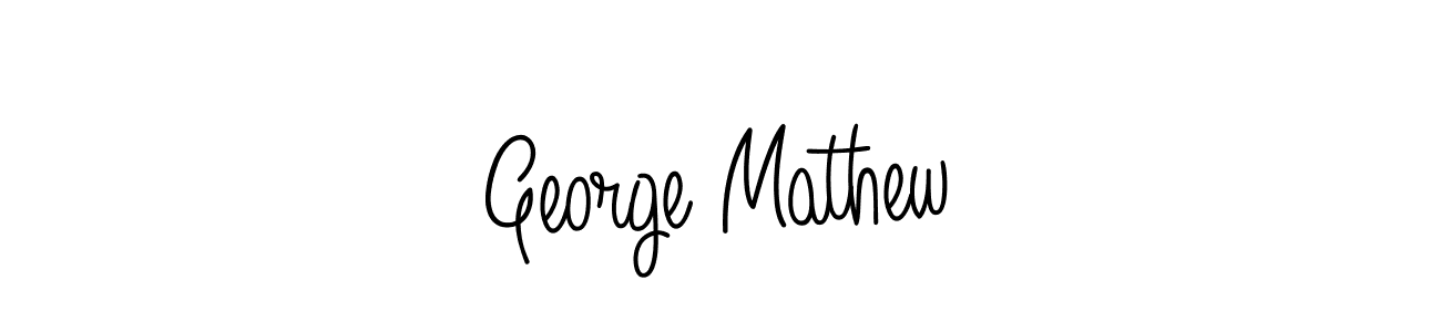 How to Draw George Mathew signature style? Angelique-Rose-font-FFP is a latest design signature styles for name George Mathew. George Mathew signature style 5 images and pictures png