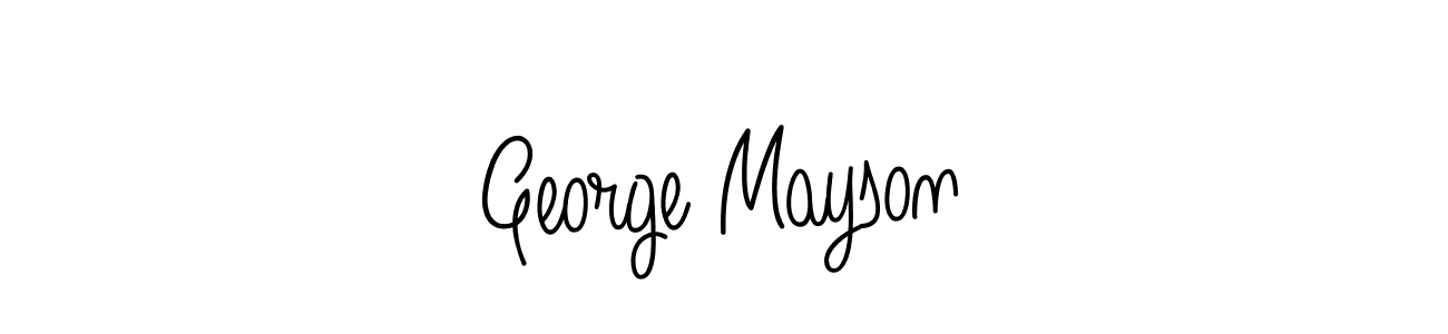 How to Draw George Mayson signature style? Angelique-Rose-font-FFP is a latest design signature styles for name George Mayson. George Mayson signature style 5 images and pictures png