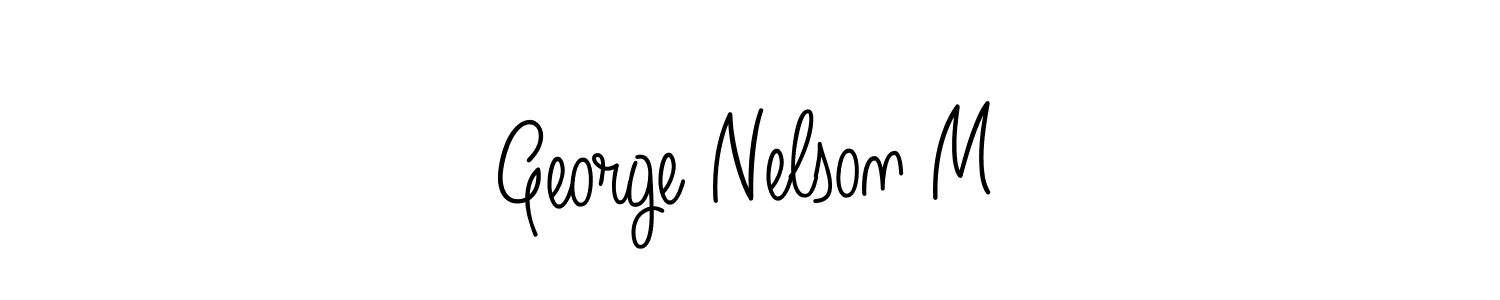 This is the best signature style for the George Nelson M name. Also you like these signature font (Angelique-Rose-font-FFP). Mix name signature. George Nelson M signature style 5 images and pictures png