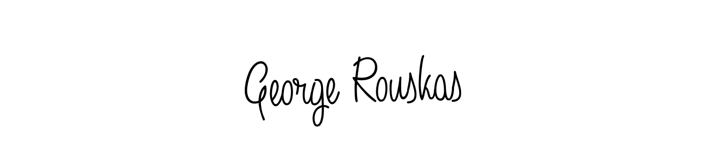 The best way (Angelique-Rose-font-FFP) to make a short signature is to pick only two or three words in your name. The name George Rouskas include a total of six letters. For converting this name. George Rouskas signature style 5 images and pictures png
