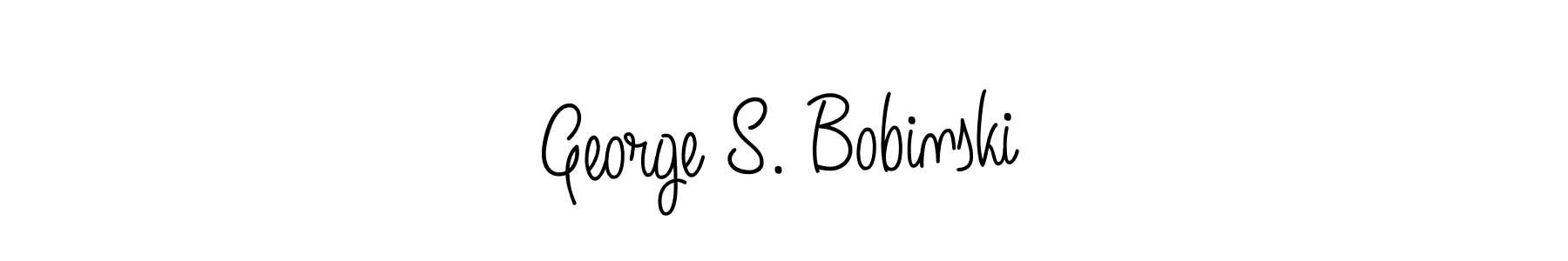 Make a beautiful signature design for name George S. Bobinski. With this signature (Angelique-Rose-font-FFP) style, you can create a handwritten signature for free. George S. Bobinski signature style 5 images and pictures png