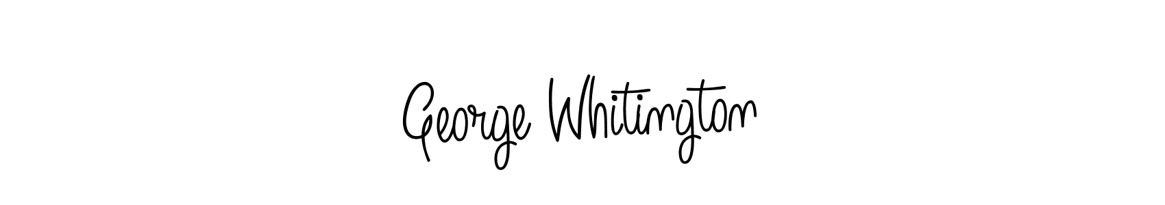 Make a beautiful signature design for name George Whitington. With this signature (Angelique-Rose-font-FFP) style, you can create a handwritten signature for free. George Whitington signature style 5 images and pictures png