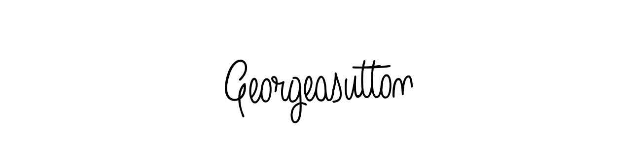 Design your own signature with our free online signature maker. With this signature software, you can create a handwritten (Angelique-Rose-font-FFP) signature for name Georgeasutton. Georgeasutton signature style 5 images and pictures png