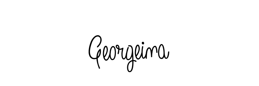 Use a signature maker to create a handwritten signature online. With this signature software, you can design (Angelique-Rose-font-FFP) your own signature for name Georgeina. Georgeina signature style 5 images and pictures png
