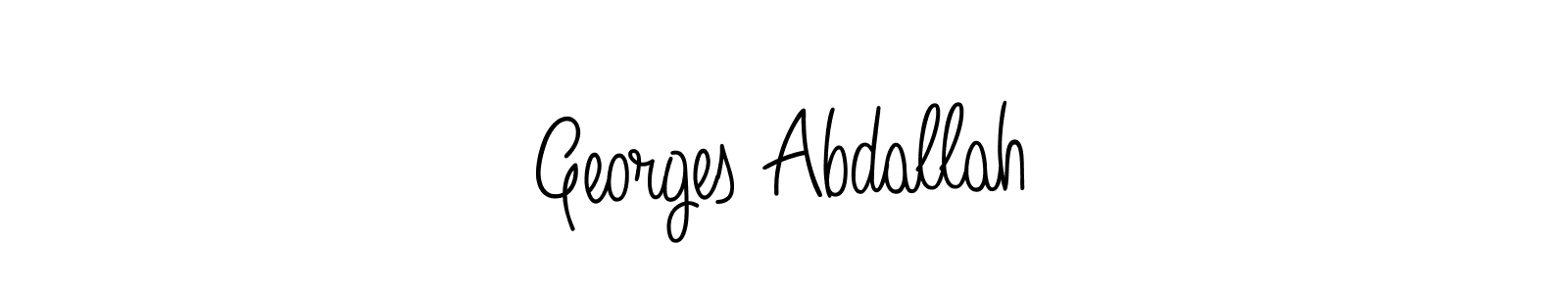 Make a beautiful signature design for name Georges Abdallah. With this signature (Angelique-Rose-font-FFP) style, you can create a handwritten signature for free. Georges Abdallah signature style 5 images and pictures png