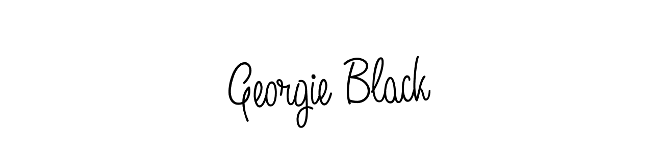 Use a signature maker to create a handwritten signature online. With this signature software, you can design (Angelique-Rose-font-FFP) your own signature for name Georgie Black. Georgie Black signature style 5 images and pictures png