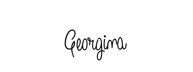 Use a signature maker to create a handwritten signature online. With this signature software, you can design (Angelique-Rose-font-FFP) your own signature for name Georgina. Georgina signature style 5 images and pictures png