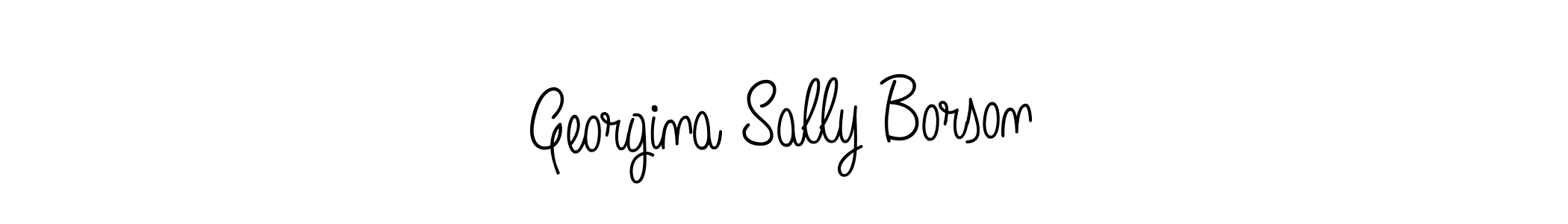 Create a beautiful signature design for name Georgina Sally Borson. With this signature (Angelique-Rose-font-FFP) fonts, you can make a handwritten signature for free. Georgina Sally Borson signature style 5 images and pictures png