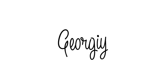 Georgiy stylish signature style. Best Handwritten Sign (Angelique-Rose-font-FFP) for my name. Handwritten Signature Collection Ideas for my name Georgiy. Georgiy signature style 5 images and pictures png