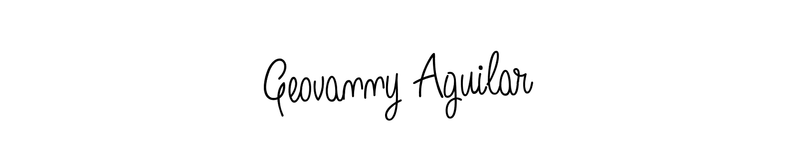 Also we have Geovanny Aguilar name is the best signature style. Create professional handwritten signature collection using Angelique-Rose-font-FFP autograph style. Geovanny Aguilar signature style 5 images and pictures png