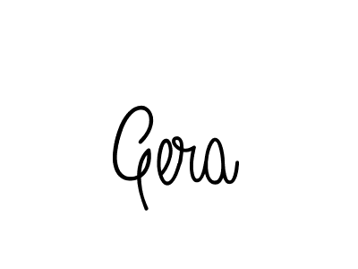 Use a signature maker to create a handwritten signature online. With this signature software, you can design (Angelique-Rose-font-FFP) your own signature for name Gera. Gera signature style 5 images and pictures png