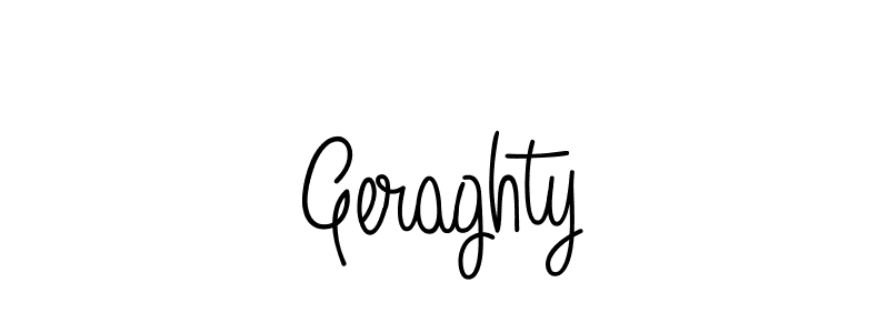 You should practise on your own different ways (Angelique-Rose-font-FFP) to write your name (Geraghty) in signature. don't let someone else do it for you. Geraghty signature style 5 images and pictures png