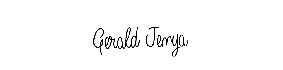 Best and Professional Signature Style for Gerald Jenya. Angelique-Rose-font-FFP Best Signature Style Collection. Gerald Jenya signature style 5 images and pictures png