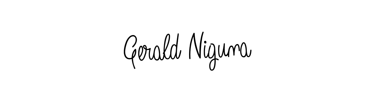 Design your own signature with our free online signature maker. With this signature software, you can create a handwritten (Angelique-Rose-font-FFP) signature for name Gerald Niguna. Gerald Niguna signature style 5 images and pictures png