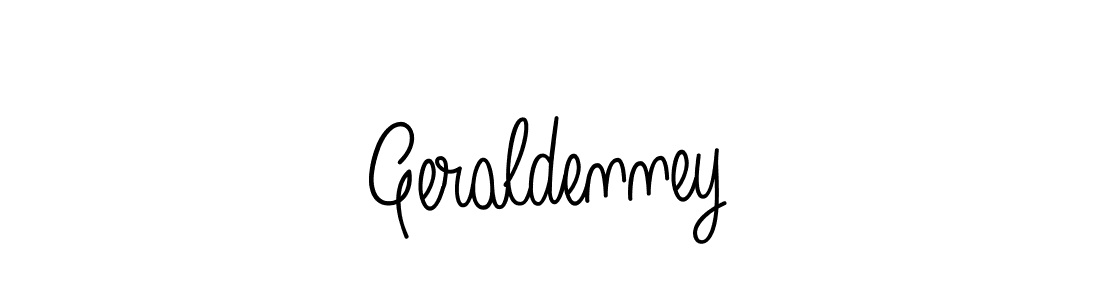 Make a beautiful signature design for name Geraldenney. With this signature (Angelique-Rose-font-FFP) style, you can create a handwritten signature for free. Geraldenney signature style 5 images and pictures png