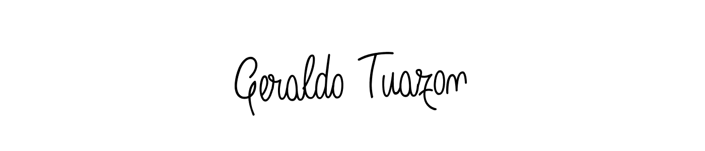 Here are the top 10 professional signature styles for the name Geraldo Tuazon. These are the best autograph styles you can use for your name. Geraldo Tuazon signature style 5 images and pictures png