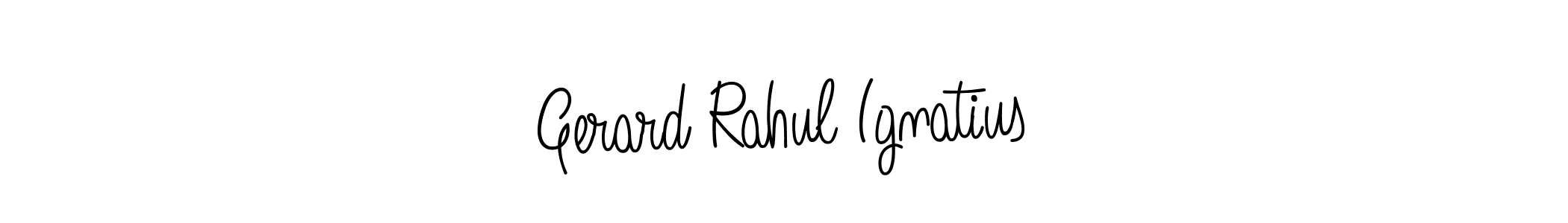 Design your own signature with our free online signature maker. With this signature software, you can create a handwritten (Angelique-Rose-font-FFP) signature for name Gerard Rahul Ignatius. Gerard Rahul Ignatius signature style 5 images and pictures png