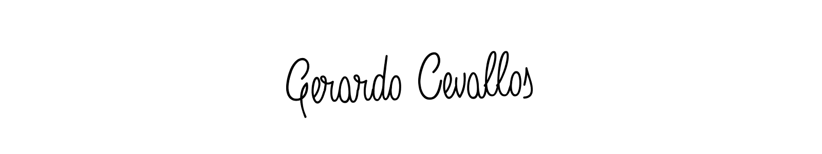 Make a beautiful signature design for name Gerardo Cevallos. Use this online signature maker to create a handwritten signature for free. Gerardo Cevallos signature style 5 images and pictures png