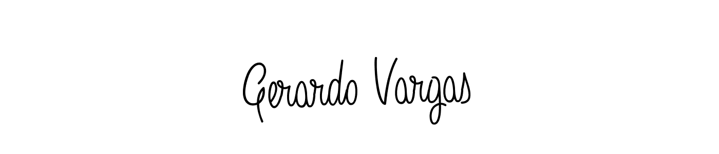 Design your own signature with our free online signature maker. With this signature software, you can create a handwritten (Angelique-Rose-font-FFP) signature for name Gerardo Vargas. Gerardo Vargas signature style 5 images and pictures png