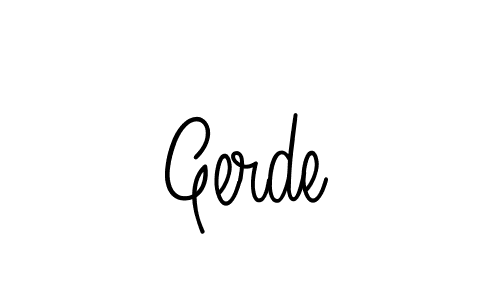 Once you've used our free online signature maker to create your best signature Angelique-Rose-font-FFP style, it's time to enjoy all of the benefits that Gerde name signing documents. Gerde signature style 5 images and pictures png