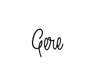 Make a beautiful signature design for name Gere. With this signature (Angelique-Rose-font-FFP) style, you can create a handwritten signature for free. Gere signature style 5 images and pictures png
