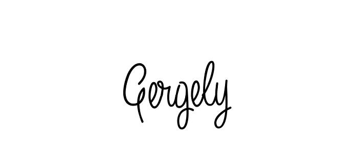 Create a beautiful signature design for name Gergely. With this signature (Angelique-Rose-font-FFP) fonts, you can make a handwritten signature for free. Gergely signature style 5 images and pictures png