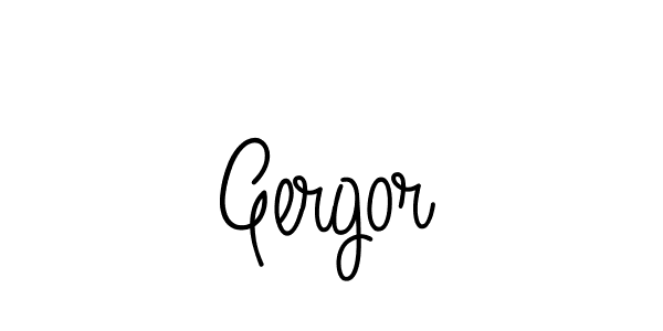 You should practise on your own different ways (Angelique-Rose-font-FFP) to write your name (Gergor) in signature. don't let someone else do it for you. Gergor signature style 5 images and pictures png