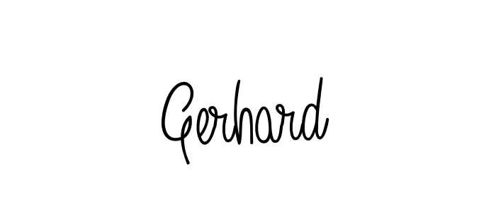 How to make Gerhard name signature. Use Angelique-Rose-font-FFP style for creating short signs online. This is the latest handwritten sign. Gerhard signature style 5 images and pictures png