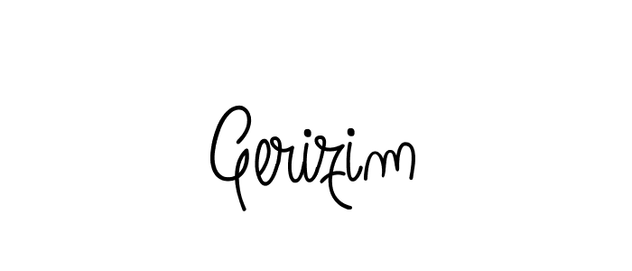 You should practise on your own different ways (Angelique-Rose-font-FFP) to write your name (Gerizim) in signature. don't let someone else do it for you. Gerizim signature style 5 images and pictures png