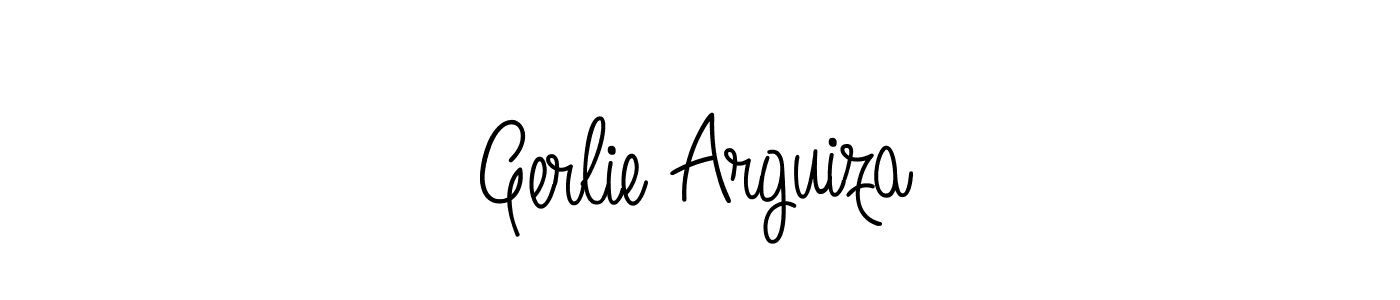 It looks lik you need a new signature style for name Gerlie Arguiza. Design unique handwritten (Angelique-Rose-font-FFP) signature with our free signature maker in just a few clicks. Gerlie Arguiza signature style 5 images and pictures png