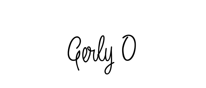 How to make Gerly O signature? Angelique-Rose-font-FFP is a professional autograph style. Create handwritten signature for Gerly O name. Gerly O signature style 5 images and pictures png