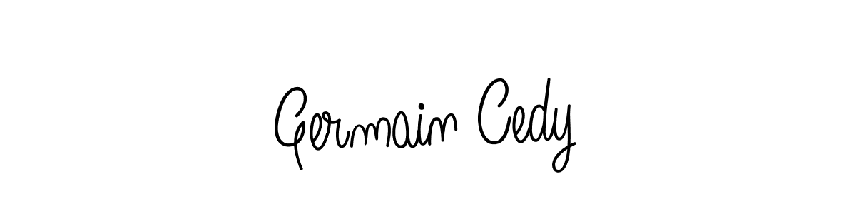 Use a signature maker to create a handwritten signature online. With this signature software, you can design (Angelique-Rose-font-FFP) your own signature for name Germain Cedy. Germain Cedy signature style 5 images and pictures png