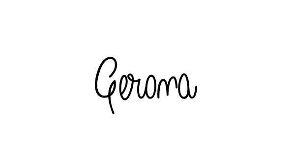 Make a beautiful signature design for name Gerona. Use this online signature maker to create a handwritten signature for free. Gerona signature style 5 images and pictures png