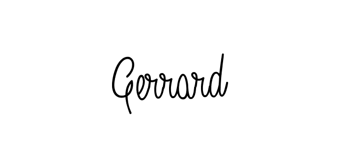 Gerrard stylish signature style. Best Handwritten Sign (Angelique-Rose-font-FFP) for my name. Handwritten Signature Collection Ideas for my name Gerrard. Gerrard signature style 5 images and pictures png