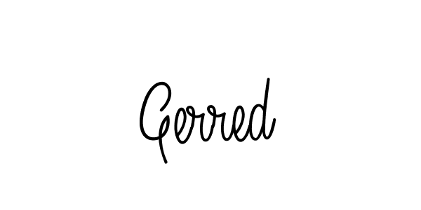 Also we have Gerred name is the best signature style. Create professional handwritten signature collection using Angelique-Rose-font-FFP autograph style. Gerred signature style 5 images and pictures png