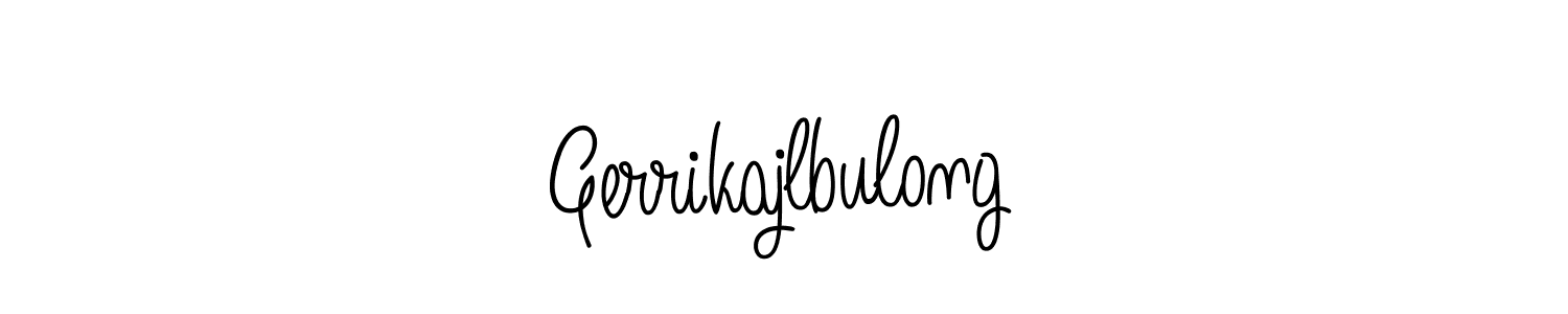 Gerrikajlbulong stylish signature style. Best Handwritten Sign (Angelique-Rose-font-FFP) for my name. Handwritten Signature Collection Ideas for my name Gerrikajlbulong. Gerrikajlbulong signature style 5 images and pictures png