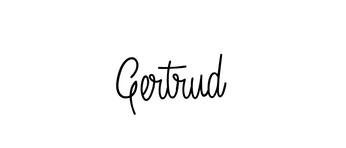 How to make Gertrud name signature. Use Angelique-Rose-font-FFP style for creating short signs online. This is the latest handwritten sign. Gertrud signature style 5 images and pictures png