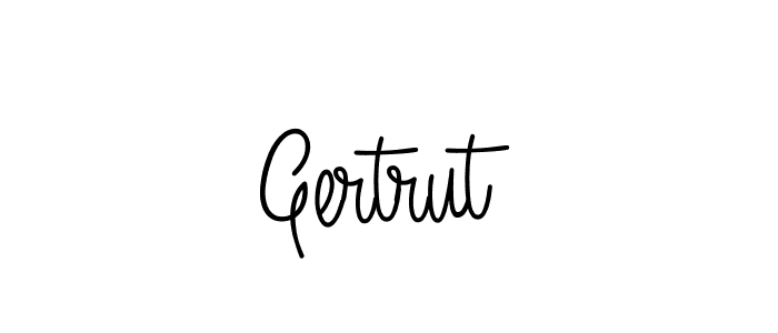 How to Draw Gertrut signature style? Angelique-Rose-font-FFP is a latest design signature styles for name Gertrut. Gertrut signature style 5 images and pictures png