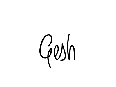 Create a beautiful signature design for name Gesh. With this signature (Angelique-Rose-font-FFP) fonts, you can make a handwritten signature for free. Gesh signature style 5 images and pictures png