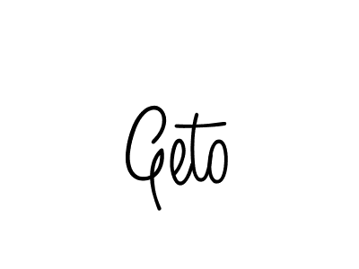 How to make Geto name signature. Use Angelique-Rose-font-FFP style for creating short signs online. This is the latest handwritten sign. Geto signature style 5 images and pictures png