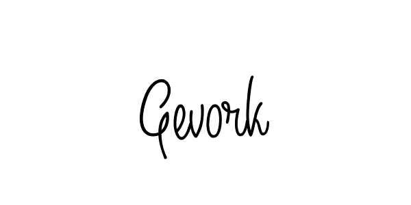 You should practise on your own different ways (Angelique-Rose-font-FFP) to write your name (Gevork) in signature. don't let someone else do it for you. Gevork signature style 5 images and pictures png