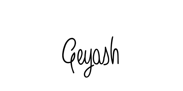 Make a beautiful signature design for name Geyash. With this signature (Angelique-Rose-font-FFP) style, you can create a handwritten signature for free. Geyash signature style 5 images and pictures png