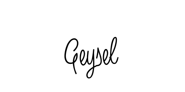 How to make Geysel name signature. Use Angelique-Rose-font-FFP style for creating short signs online. This is the latest handwritten sign. Geysel signature style 5 images and pictures png